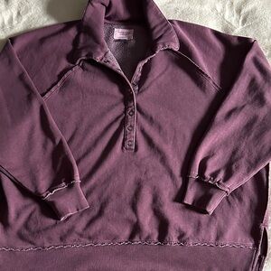 Women’s American Eagle Big Hug Henley Sweatshirt (S)